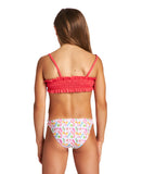 Girls Sweetie Jr Bandeau Two Pieces - Hibiscus-Pink Multi