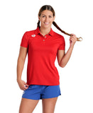 Arena Team Women's Polo Shirt Solid - Red