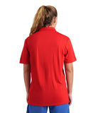 Arena Team Unisex Solid Polo Shirt - Red