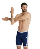 Arena Performance Men's Icons Solid Swim Jammer - Navy-White