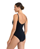 Arena Bodylift Women's Francy Wing Back B-Cup Swimsuit - Black-White Multi