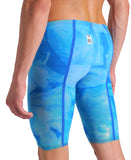 arena Tie-Dye Collection Men's Powerskin Carbon Glide Jammer Cobalt