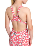 Arena Girl's Racing Suit Powerskin ST Next OB LE Leopard Geranium