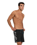 Arena Men's Pro_File Logo Beach Boxers - Black-White