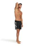 Arena Men's Pro_File Logo Beach Boxers - Black-White