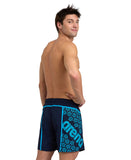 Arena Men's Pro_File Logo Beach Boxers -  Navy