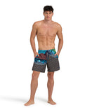 Men's arena placed beach boxer - Sky and beach