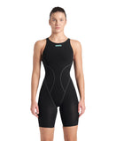 arena Womens Powerskin Impulso Kneeskin OB Swim Racing  - Black Teal