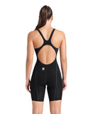 arena Womens Powerskin Impulso Kneeskin OB Swim Racing  - Black Teal