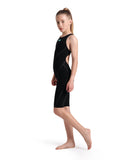 arena Girls Powerskin Impulso Kneeskin OB Swim Racing  - Black Teal