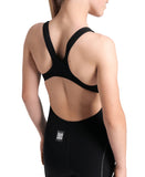 arena Girls Powerskin Impulso Kneeskin OB Swim Racing  - Black Teal