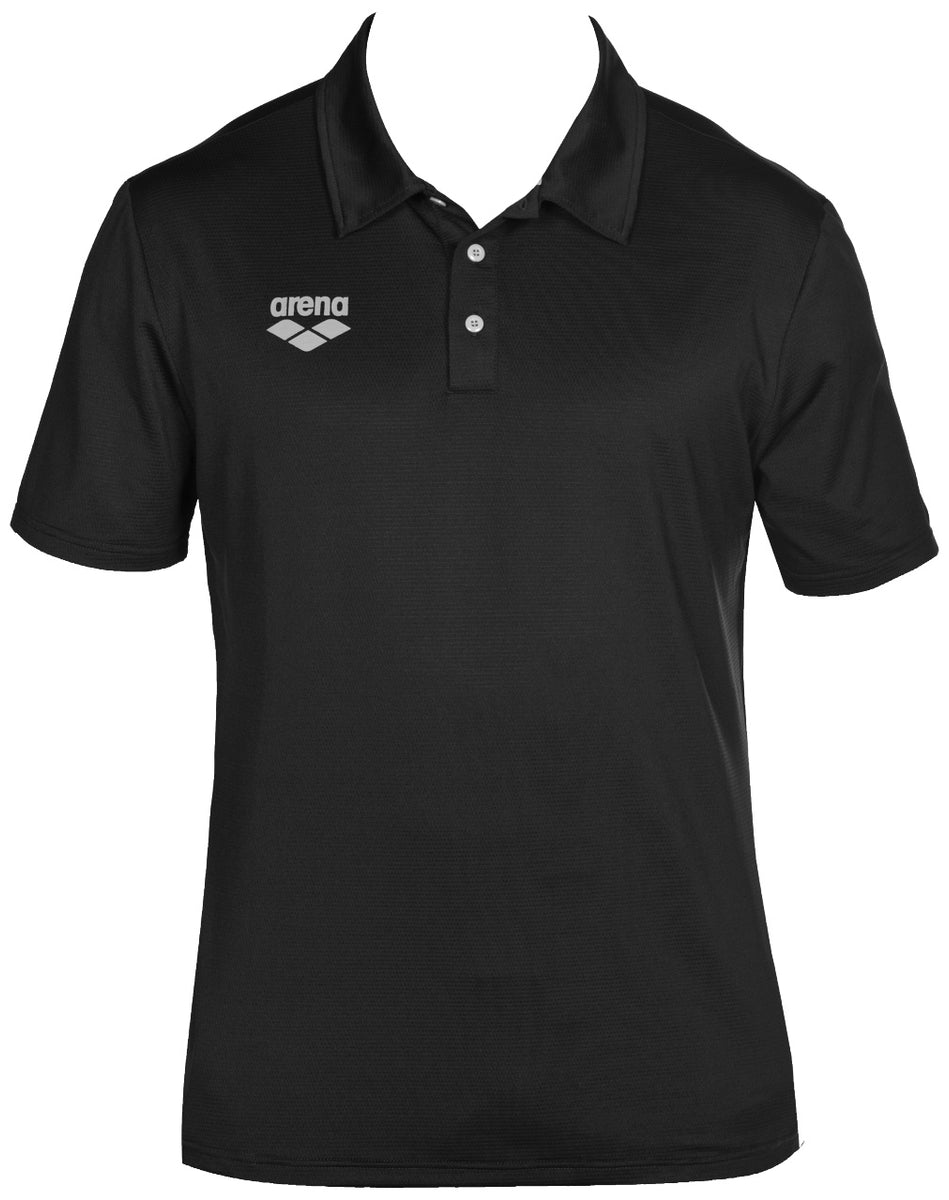 M Team Line Tech S/S Polo - Black – Arena Water Instinct NZ