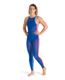 W Open-Back arena Powerskin R-EVO+ Full-Body Open Water Suit Ocean Blue