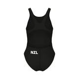 Dive NZ Girls Solid Team Swim Tech Swimsuit