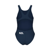 Dive NZ Girls Solid Team Swim Tech Swimsuit