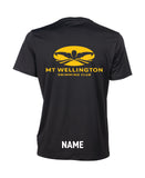 Mt Wellington Unisex Solid T-Shirt - Black