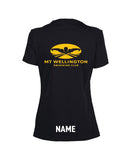 Mt Wellington Women's Panel T-Shirt - Black