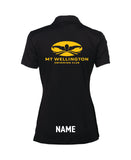 Mt Wellington Women's Solid Polo - Black