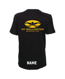 Mt Wellington Jr Panel T-Shirt - Black