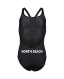 North Beach Girl's Solid Swim Pro Jr