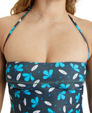 Arena Women's Printed Bandeau Tankini - Asphalt Multi-Atlantic