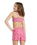 Arena Girl's Printed Short Jr - Freak Rose Multi